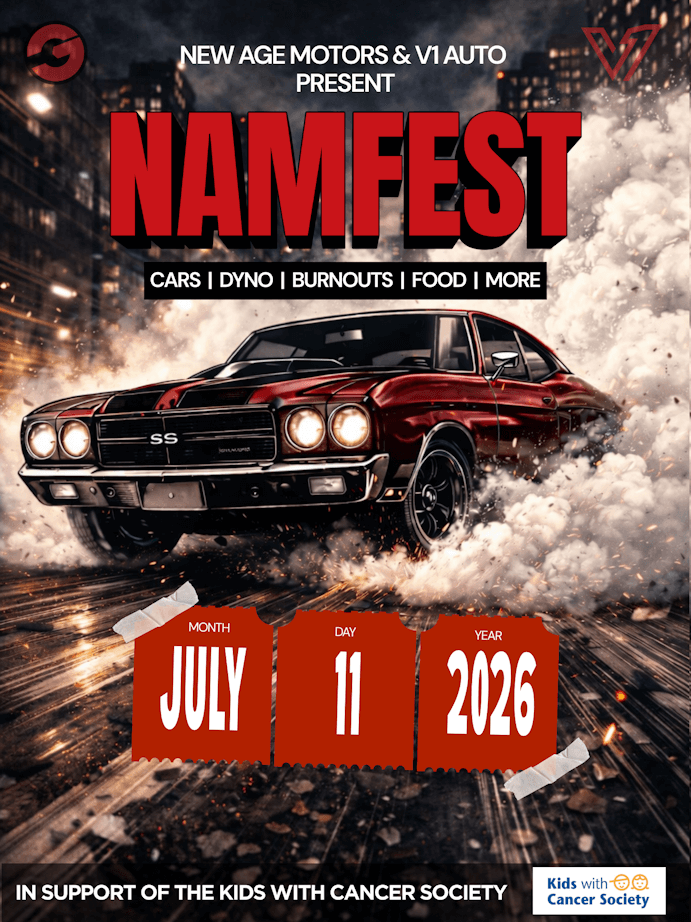 NAMFEST 2026 Car Show Poster